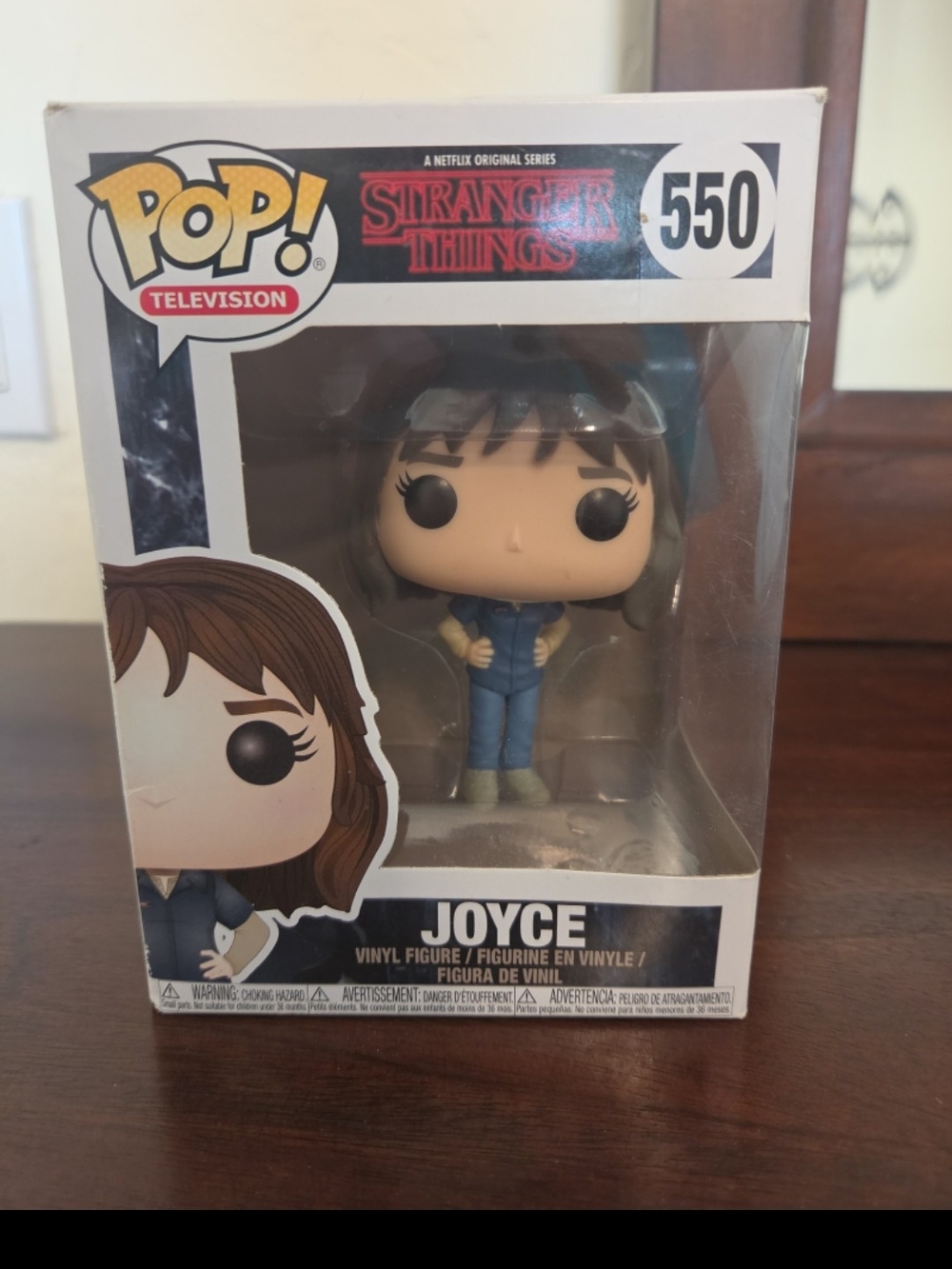Funko Stranger Things Joyce Pop! Vinyl Figure - Blue, Black